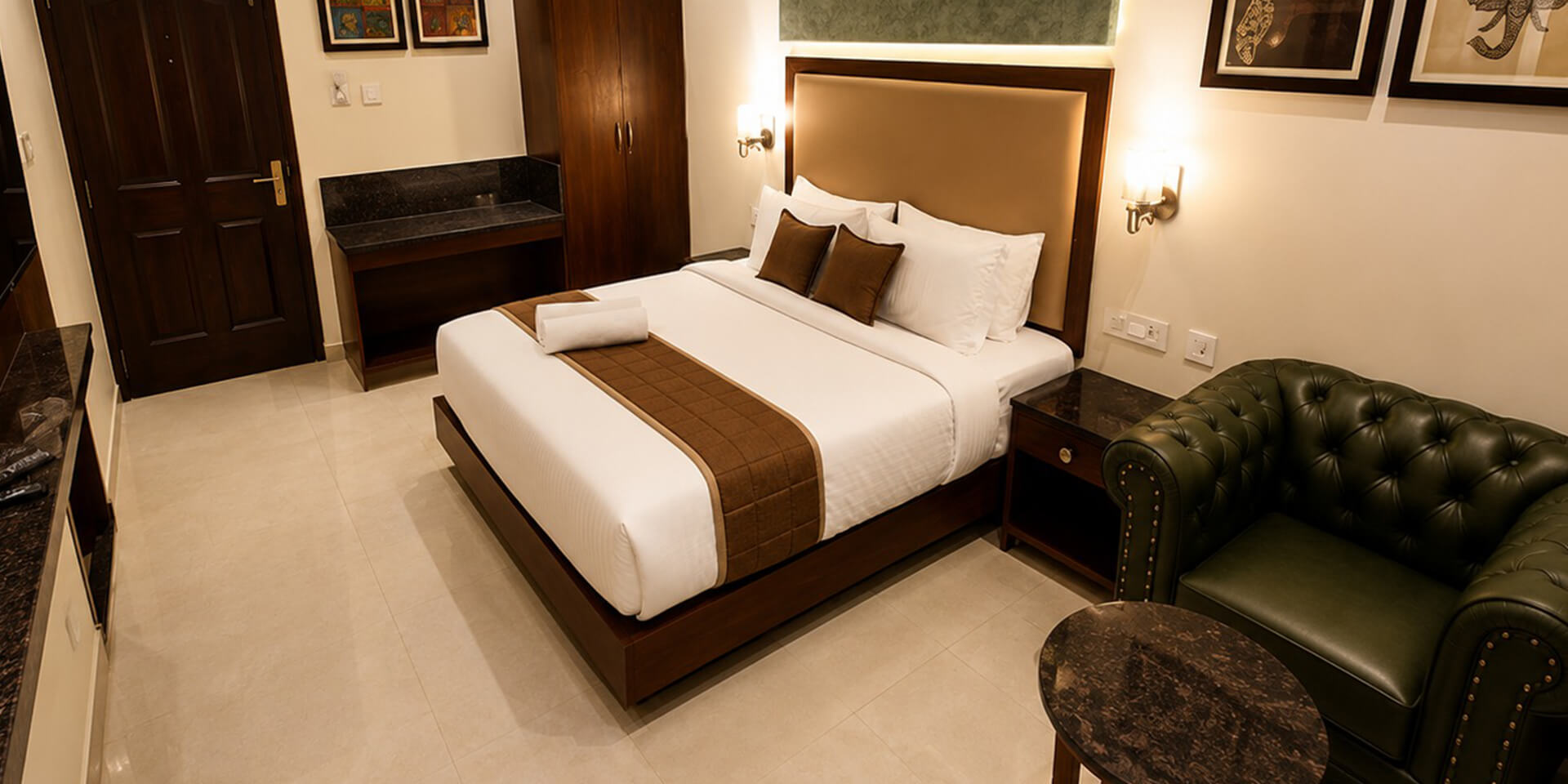 hotel rameswaram double bedroom